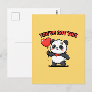 You've Got This Panda Bear Encouragement Gift Postcard