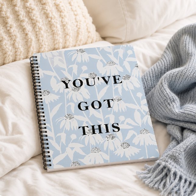 You've Got This Quote Cosmos Flower Notebook (Creator Uploaded)