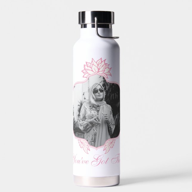 You've Got This - The White Lotus Water Bottle (Left)