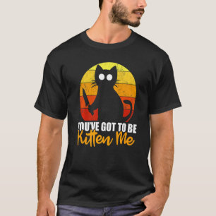 You've Got To Be Kitten Me Halloween Cat Knife T-Shirt