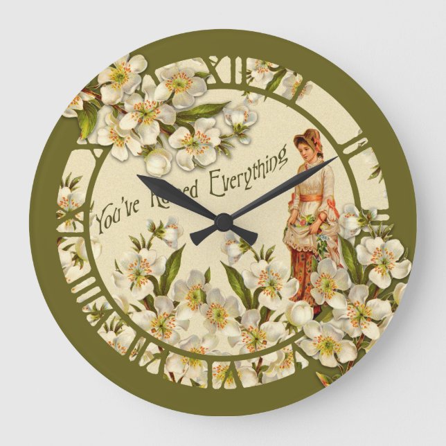 You've Ruined Everything Large Clock (Front)