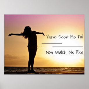 You've Seen Me Fall sunset Poster