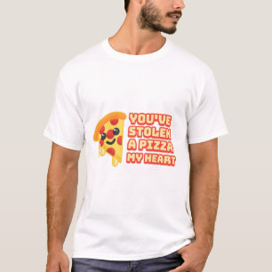 You've Stolen a Pizza my Heart! Cute Pizza Cartoon T-Shirt