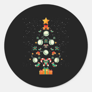 Yoyo Christmas Tree Xmas  Classic Round Sticker