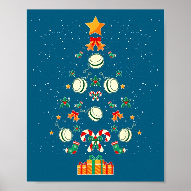 Yoyo Christmas Tree Xmas  Poster (Front)