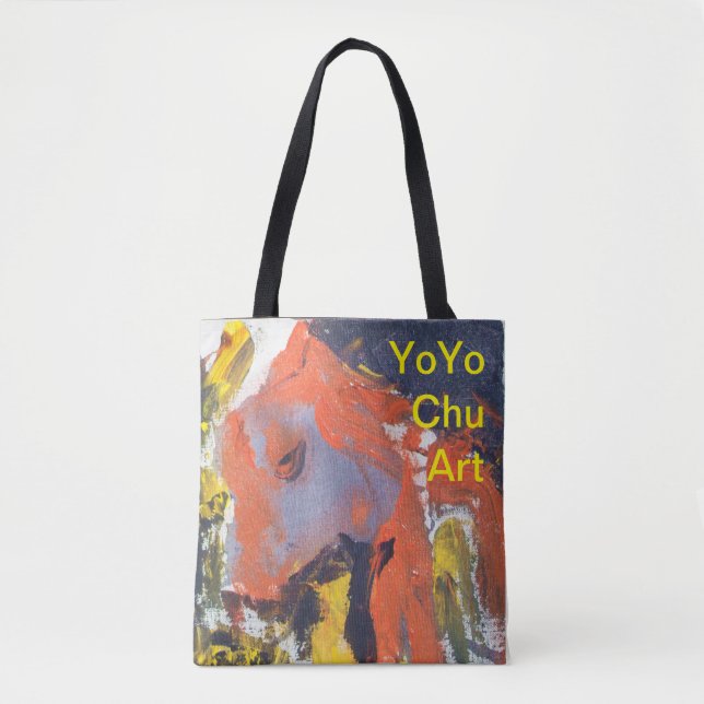 YoYo Chu Art Parrot Tote Bag (Front)