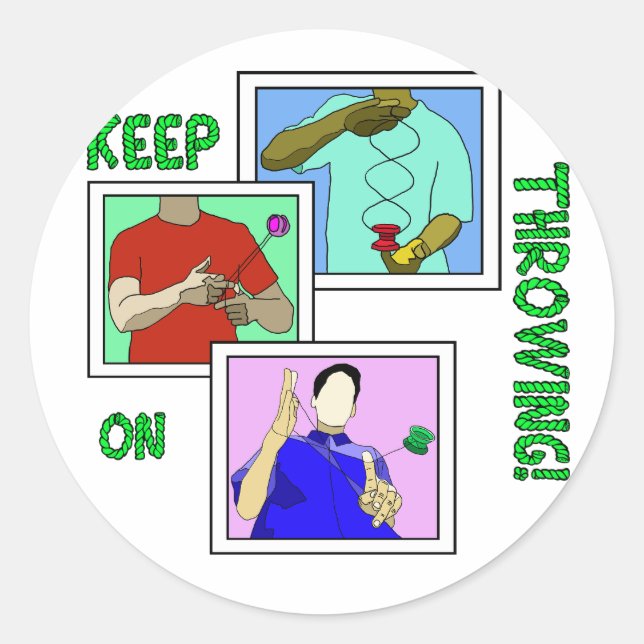 yoyo Classic Round Stickers (Front)