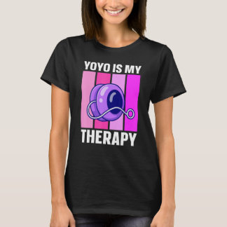 YoYo Is My Therapy Retro Yo Yo T-Shirt