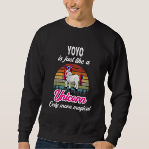 Yoyo Retro Unicorn Vintage Sunset Sweatshirt