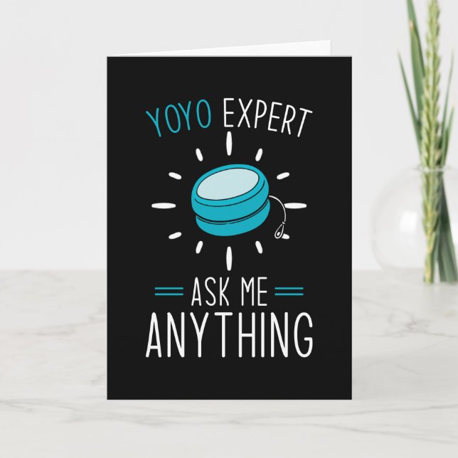 Yoyo Saying Funny Card (Front)