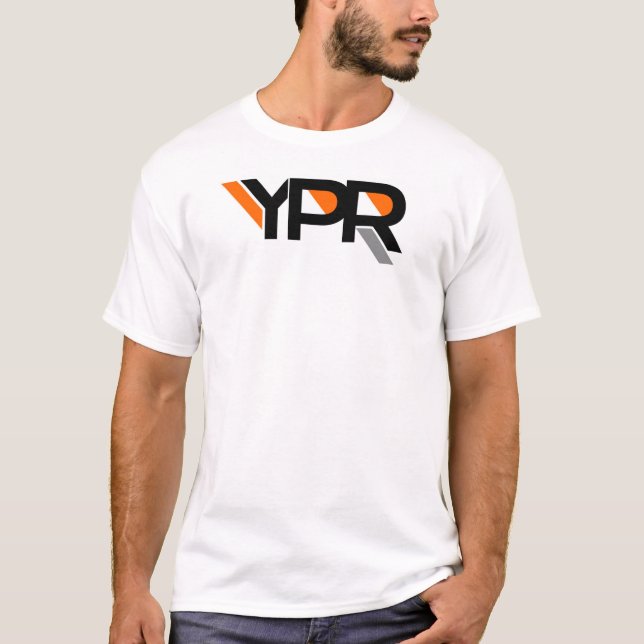 YPR Tee- Grey stripe T-Shirt (Front)