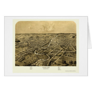 Ypsilanti, MI Panoramic Map - 1868