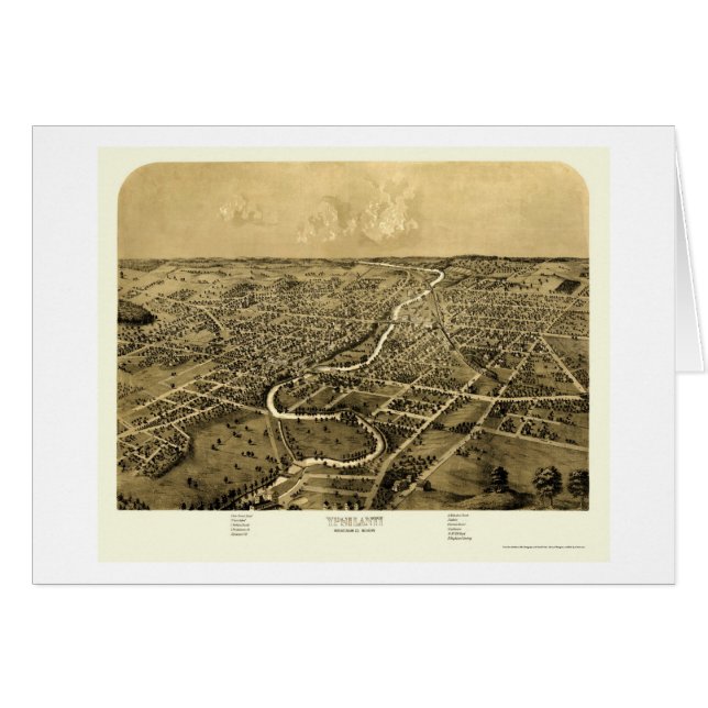 Ypsilanti, MI Panoramic Map - 1868 (Front Horizontal)