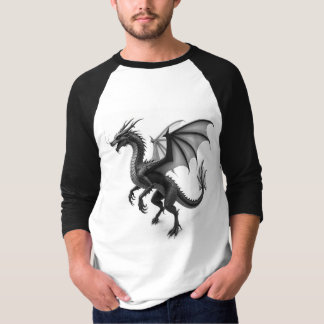 ythical Guardian: Dragon Silhouette T-Shirt