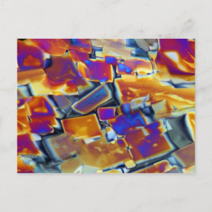 Yttrium nitrate under the microscope postcard