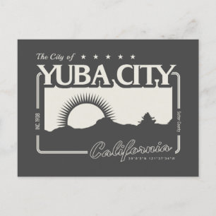 YUBA CITY - SUTTER CALIFORNIA  POSTCARD