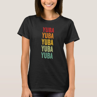 Yuba County California Rainbow Text T-Shirt