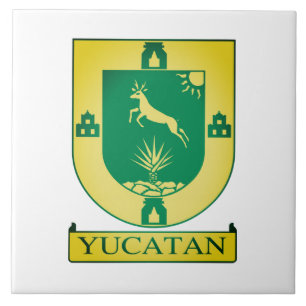 Yucatán Coat of Arms - Mexico Ceramic Tile