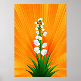 Yucca Flower Poster