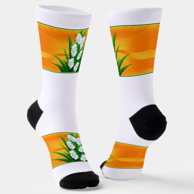 Yucca Flower Socks (Angled)