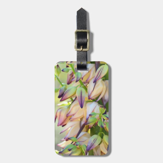 yucca flowers luggage tag (Front Vertical)