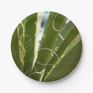 Yucca Leaves Green Nature Photography Paper Plate