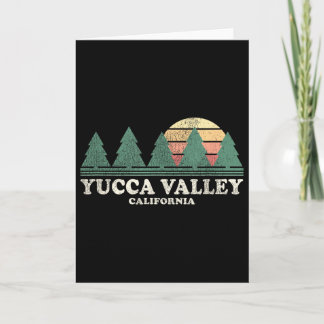 Yucca Valley Ca Vintage Throwback Tee Retro 70s De Card