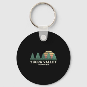 Yucca Valley Ca Vintage Throwback Tee Retro 70s De Key Ring