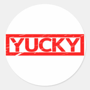 Yucky Stamp Classic Round Sticker