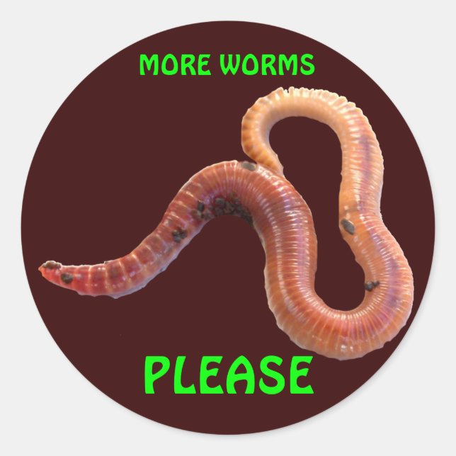 Yucky Worm Sticker (Front)