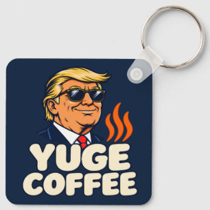 YUGE Coffee Shades Two-Sided Aluminium Key Ring