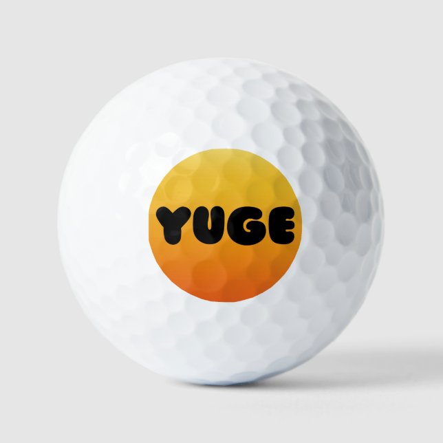YUGE DESIGN GOLF BALL  (Front)