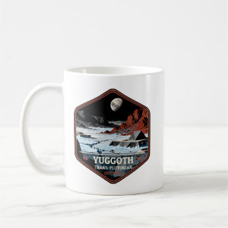 Yuggoth Trans-Plutonian Outpost Vintage Travel Coffee Mug