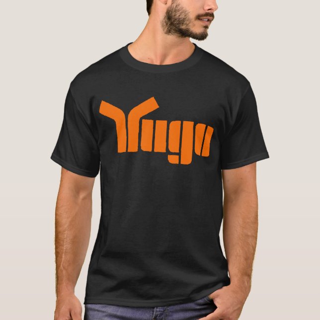 Yugo Cool & Retro 1980'S Car Logo Super Soft Cotto T-Shirt (Front)