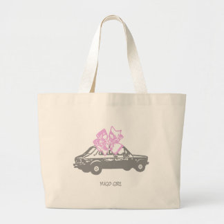 Yugo girl large tote bag