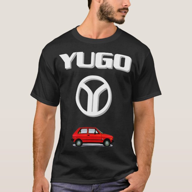 Yugo Logo Car T-Shirt (Front)