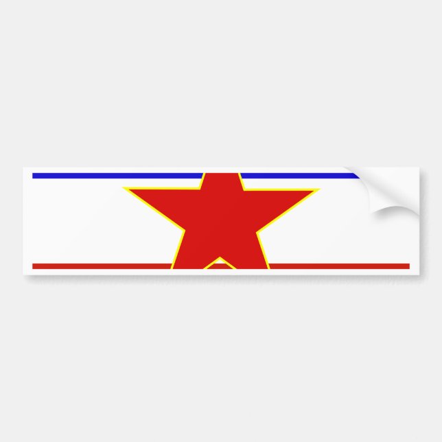 Yugoslavia Flag Bumper Sticker (Front)