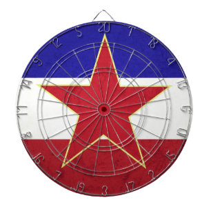 Yugoslavia flag dartboard