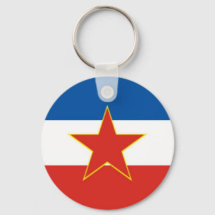 yugoslavia flag key ring
