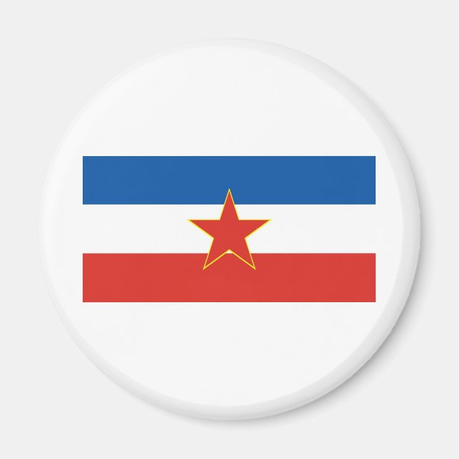 yugoslavia flag magnet (Front)