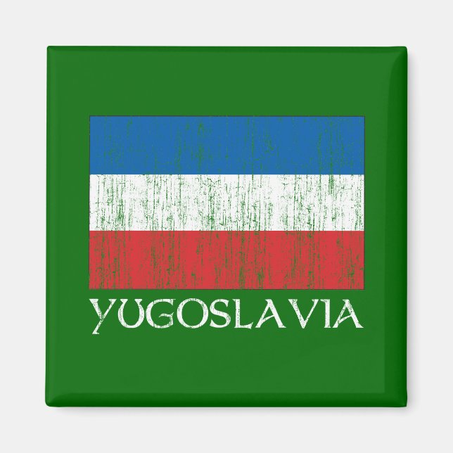 Yugoslavia Flag Magnet (Front)
