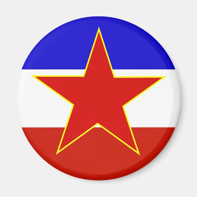 Yugoslavia Flag Magnet (Front)