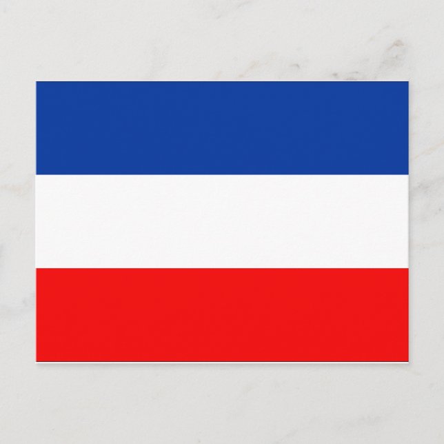 Yugoslavia Flag Postcard (Front)