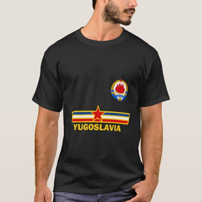 Yugoslavia Jugoslavija With Jugoslovenski Grb T-Shirt (Front)