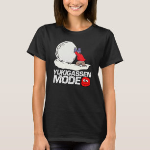 Yukigassen Mode On Snowball Fighting Snow Battle T-Shirt