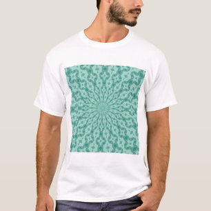Yukka Green and Pink Hint Kaleidoscope T-Shirt