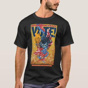 Yuko Shimizu Defend Democracy (Lady Liberty) T-Shirt