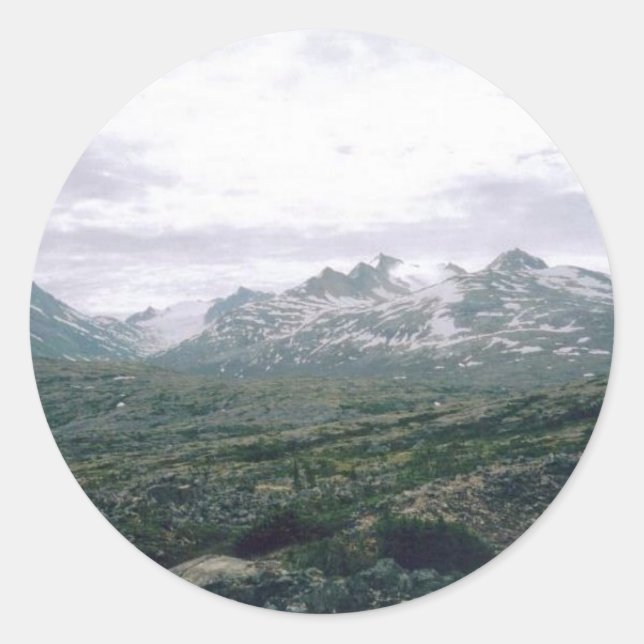 Yukon- Alaska Classic Round Sticker (Front)