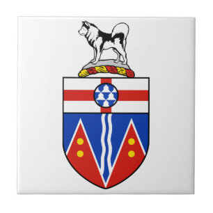 Yukon Coat of Arms Ceramic Tile