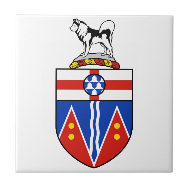 Yukon Coat of Arms Ceramic Tile (Front)
